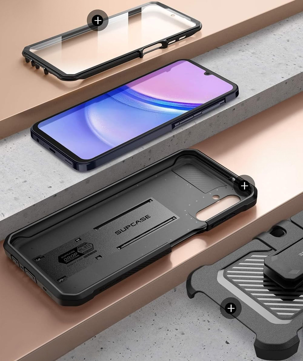 Etui pancerne Supcase Unicorn Beetle Pro do Galaxy A16 4G / 5G, czarne